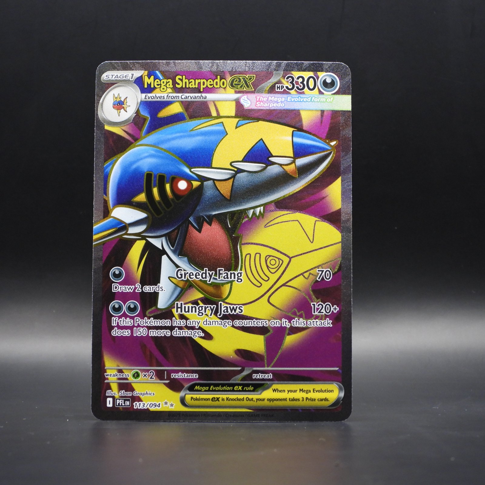Mega Sharpedo ex (PFL 113) - Image 1