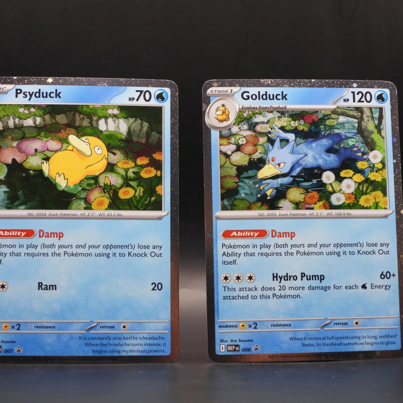Psyduck (MEP 007) & Golduck (MEP 008)
