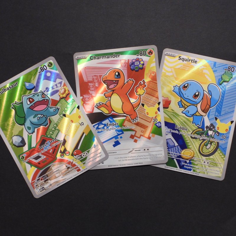 Kanto Starters - Bulbasaur (MEP 037) & Charmander (MEP 038) & Squirtle (MEP 039)