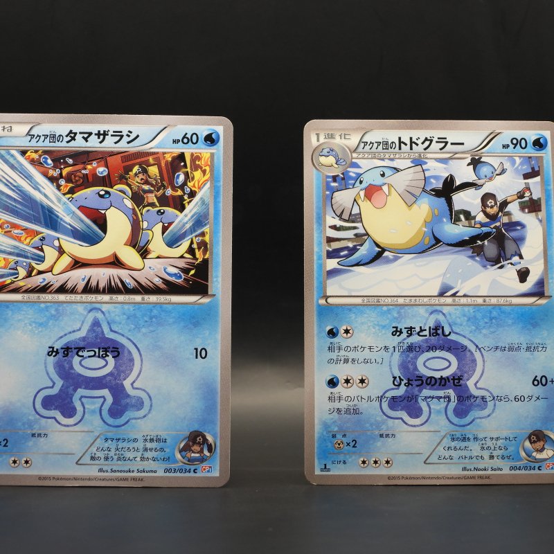 Team Aqua's Sealeo (CP1 004) & Team Aqua's Spheal (CP1 003)