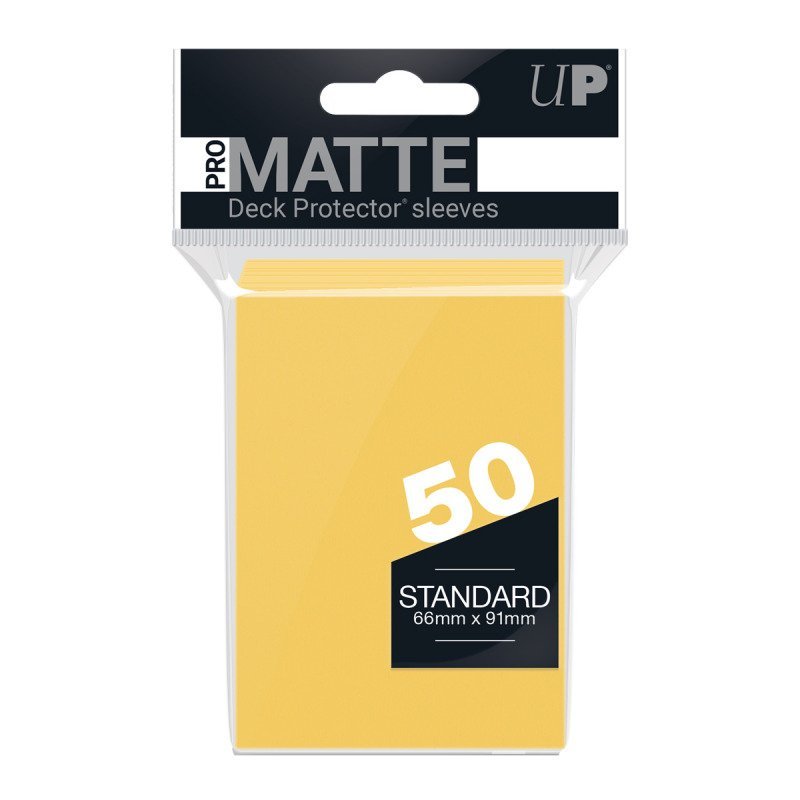 Ultra Pro Standard Sleeves: Yellow Matte (50 pcs)