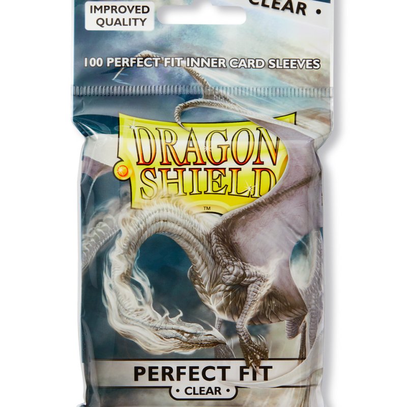 Dragon Shield Standard Perfect Fit Sleeves: Clear (100 pcs)