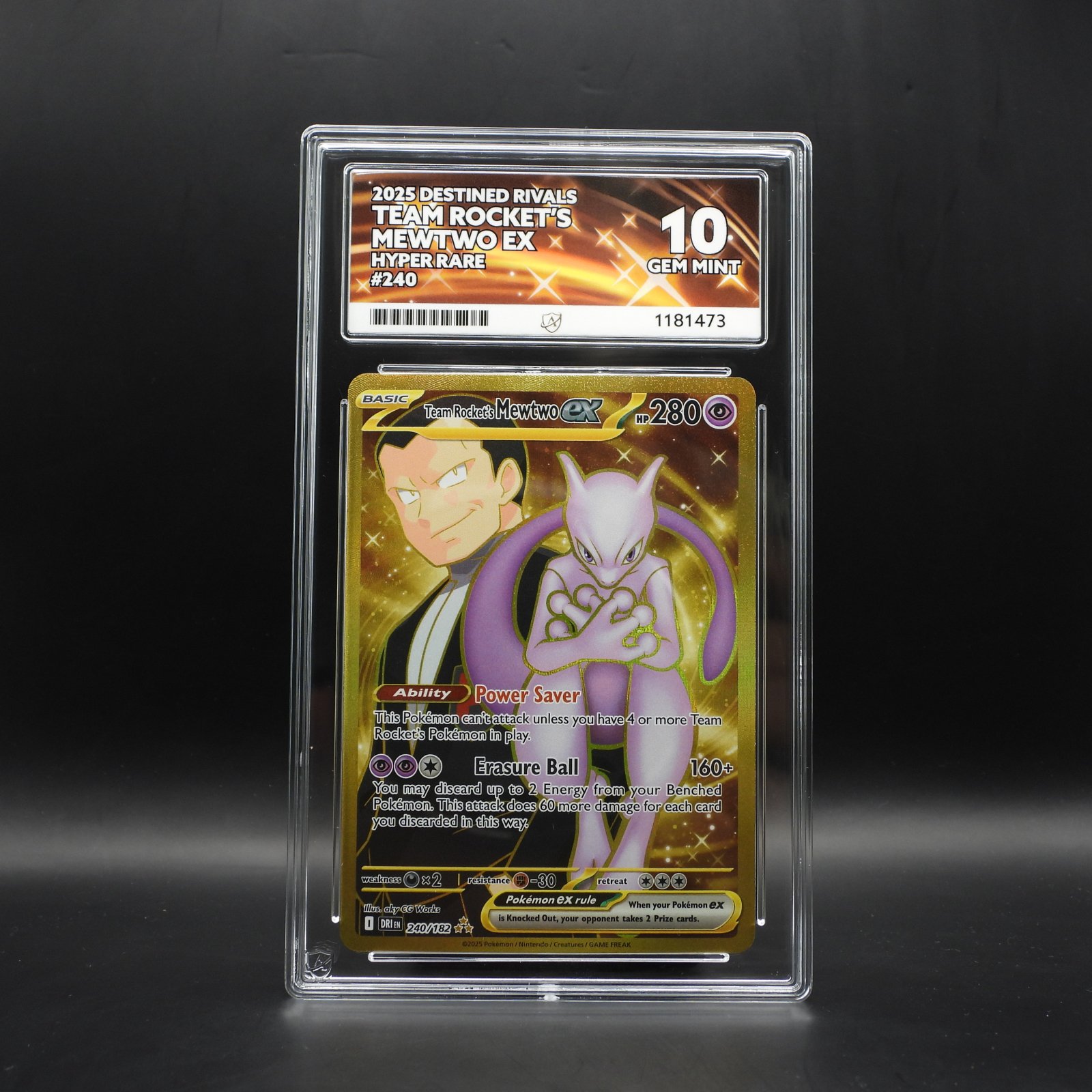 Team Rocket's Mewtwo ex (DRI 240) - ACE 10 - Image 1
