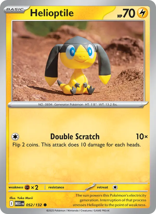 Helioptile — Mega Evolution (MEG 052)