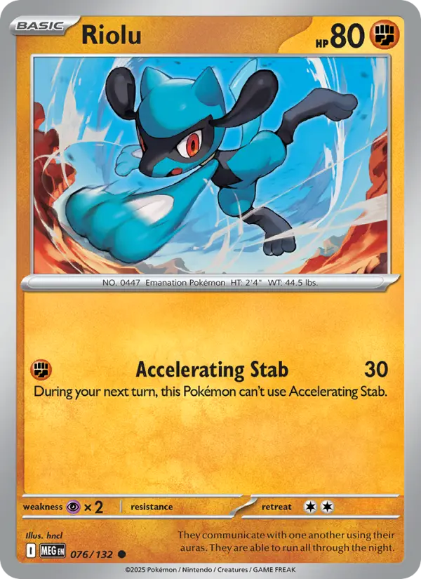 Riolu — Mega Evolution (MEG 076)