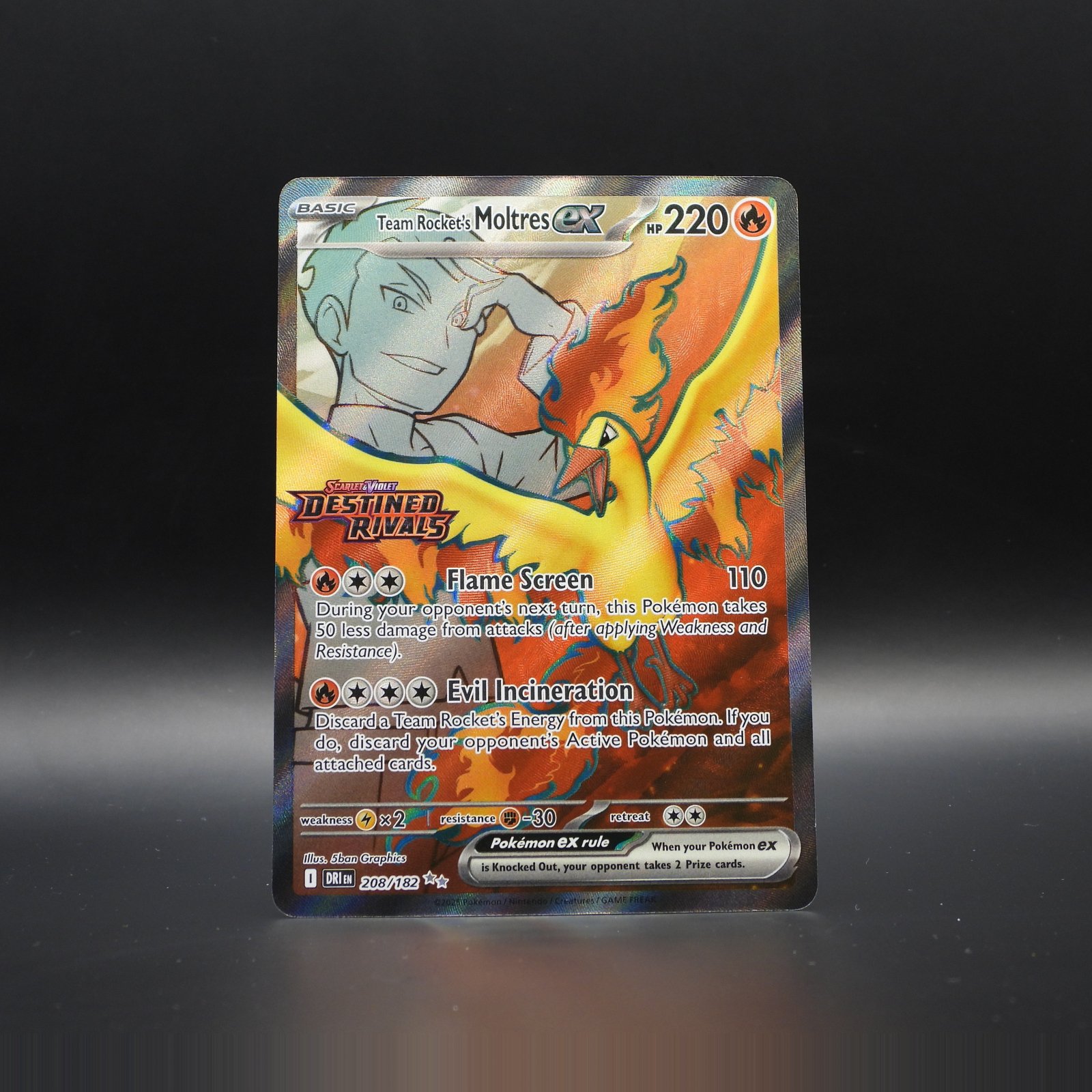 Team Rocket's Moltress ex xDRI 208 - Image 1