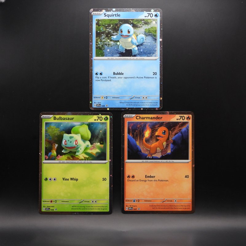 Kanto Starters (Bulbasaur SVP 046 + Charmander 047 + Squirtle 048)