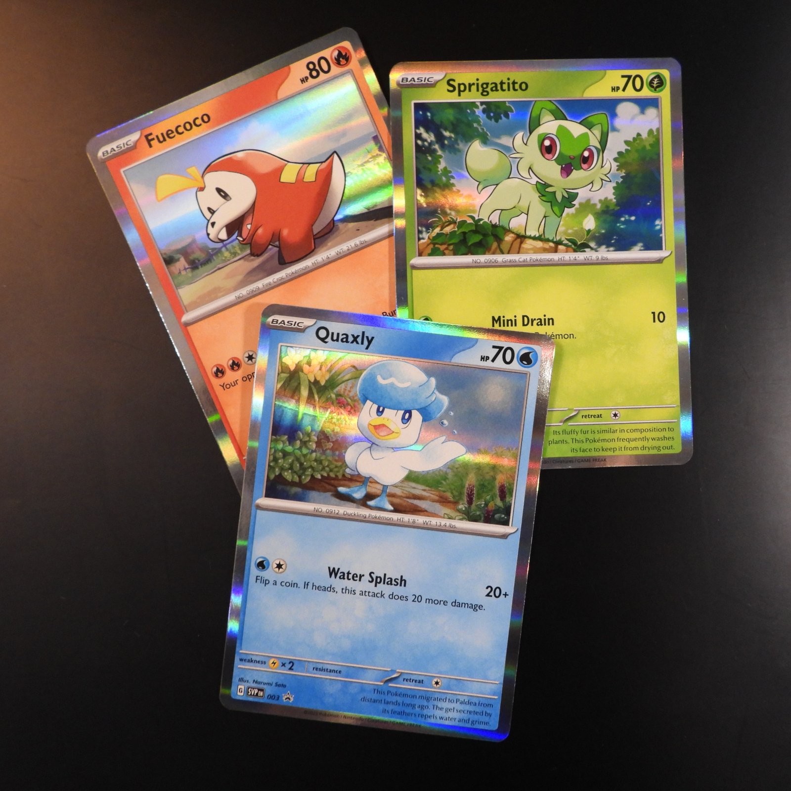 Gen 9 Starters SVP Sprigatito / Fuecoco / Quaxly - Image 1