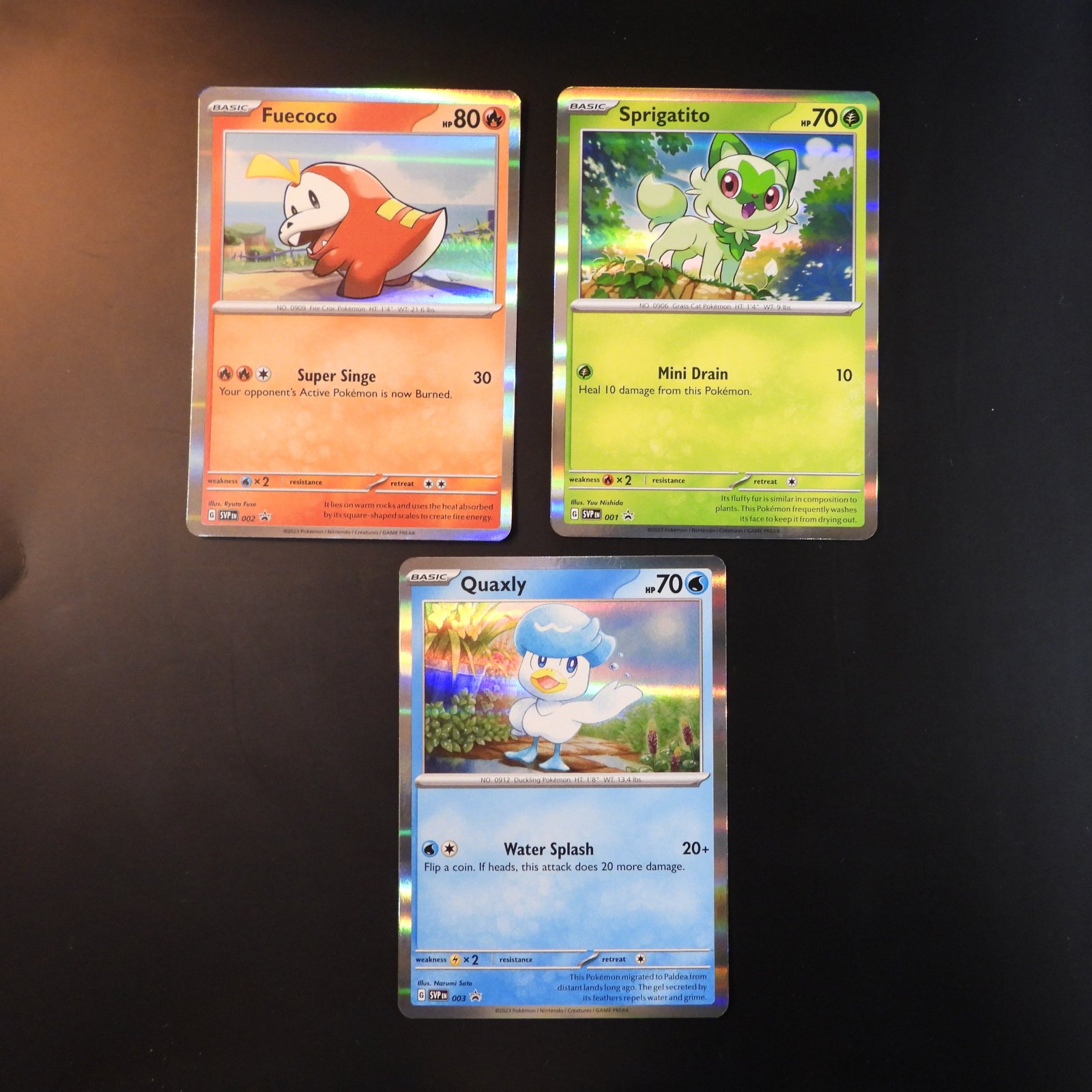 Gen 9 Starters SVP Sprigatito / Fuecoco / Quaxly - Image 2