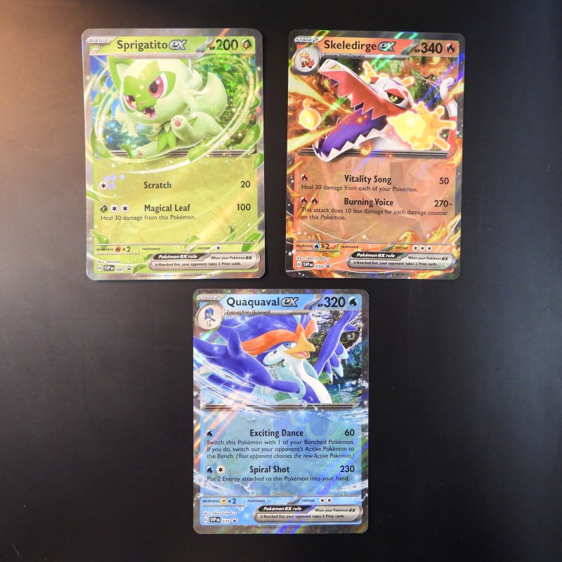 Gen 9 EX SVP Sprigatito / Quaquaval / Skeledirge