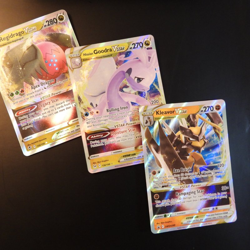 V star bundle: Kleavor, Hisuian Goodra, Regidrago