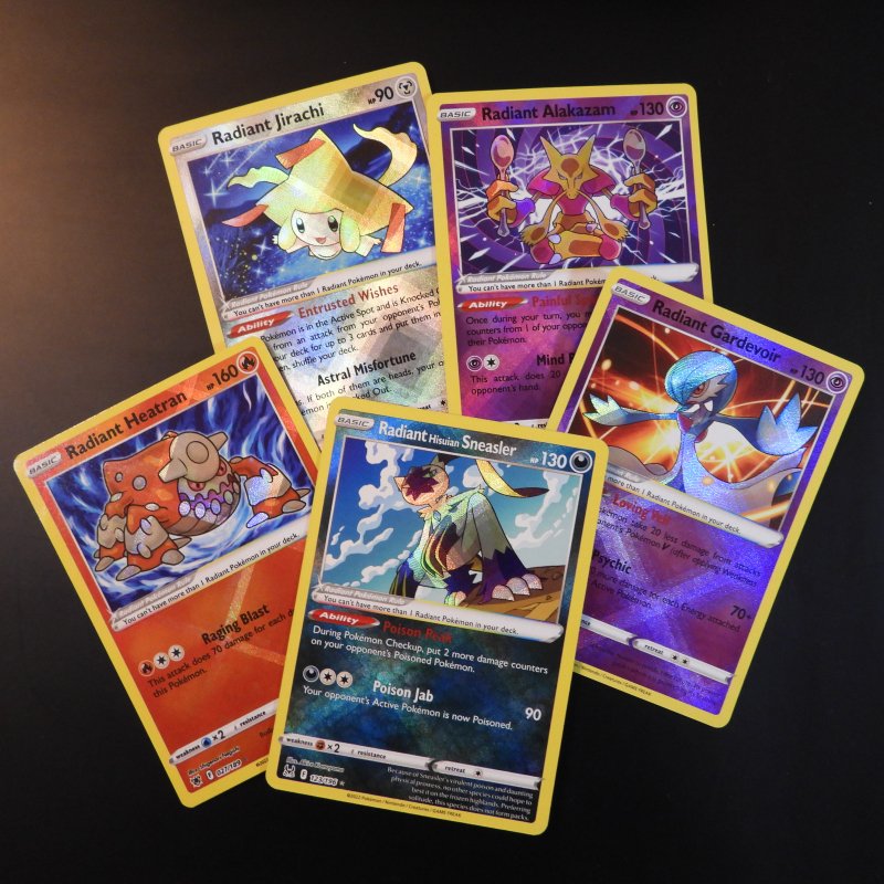 Radiant bundle: Jirachi, Alakazam, Heatran, Gardevoir, Sneasler